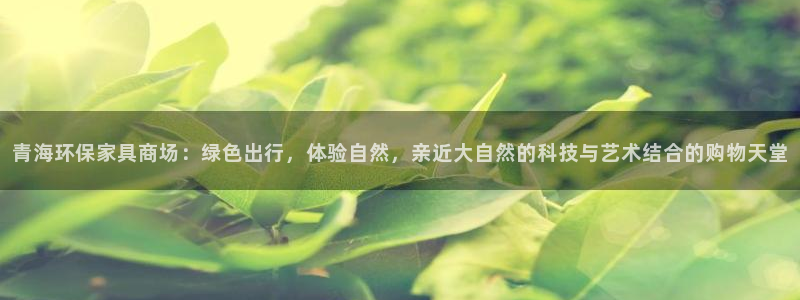 沐鸣2平台注册代理：青海环保家具商场：绿色出行，体验自然，亲